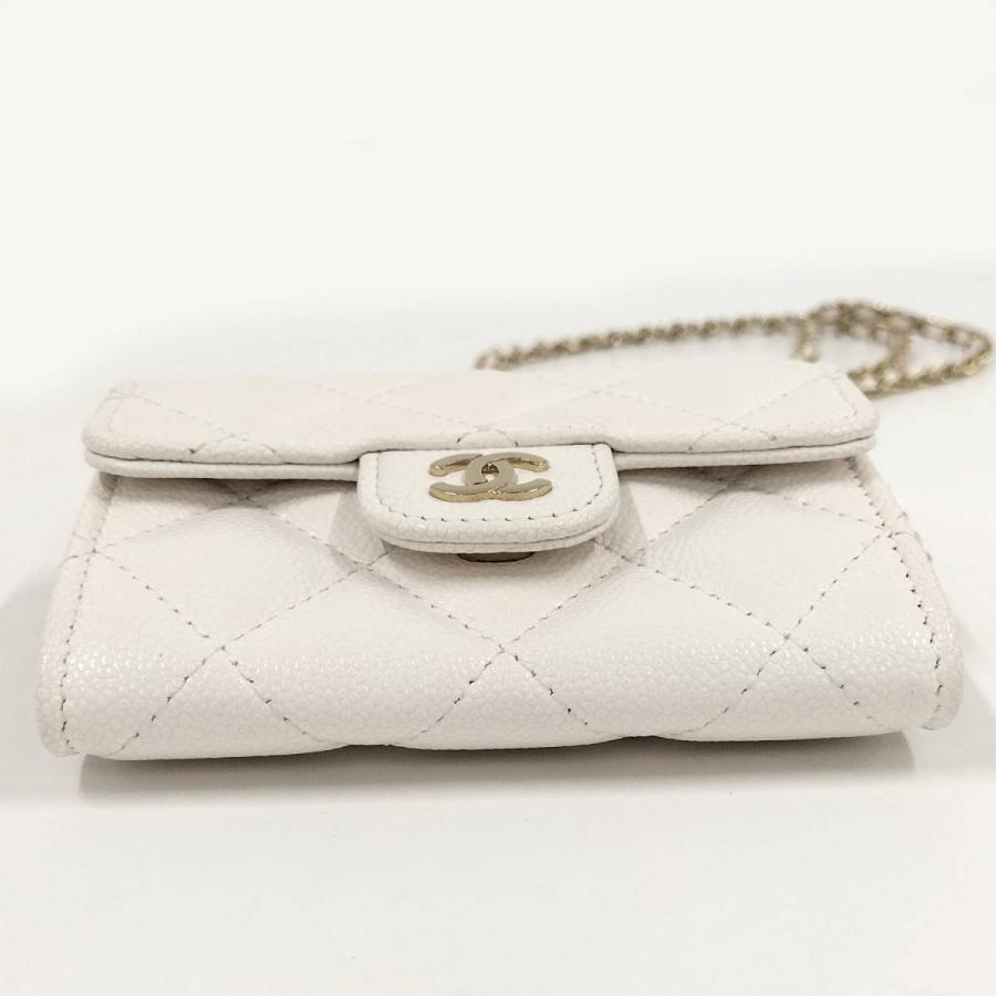 CHANEL（シャネル） チェーンウォレット キャビアスキン レザー