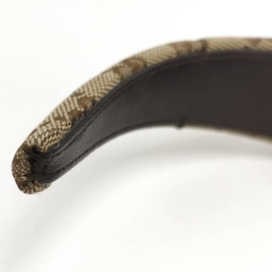 GUCCI（グッチ） カチューシャ ヘアバンド GGキャンバス ベージュ系