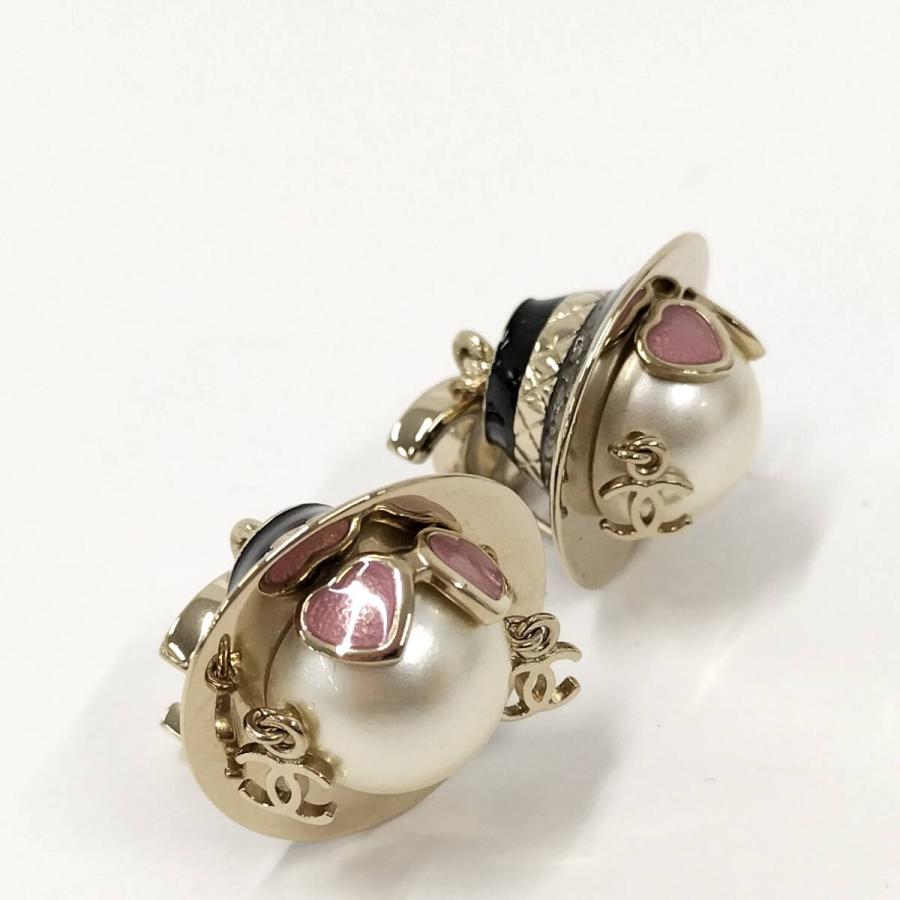 CHANEL（シャネル） ピアス ドール フェイクパール メッキ ゴールド