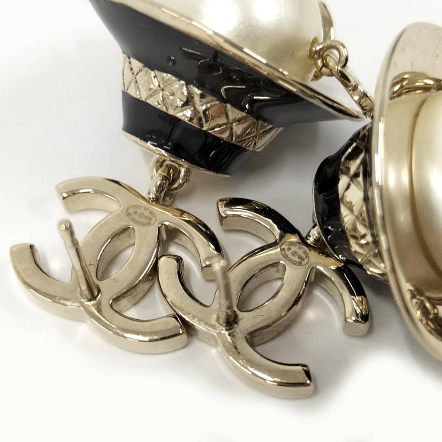 CHANEL（シャネル） ピアス ドール フェイクパール メッキ ゴールド