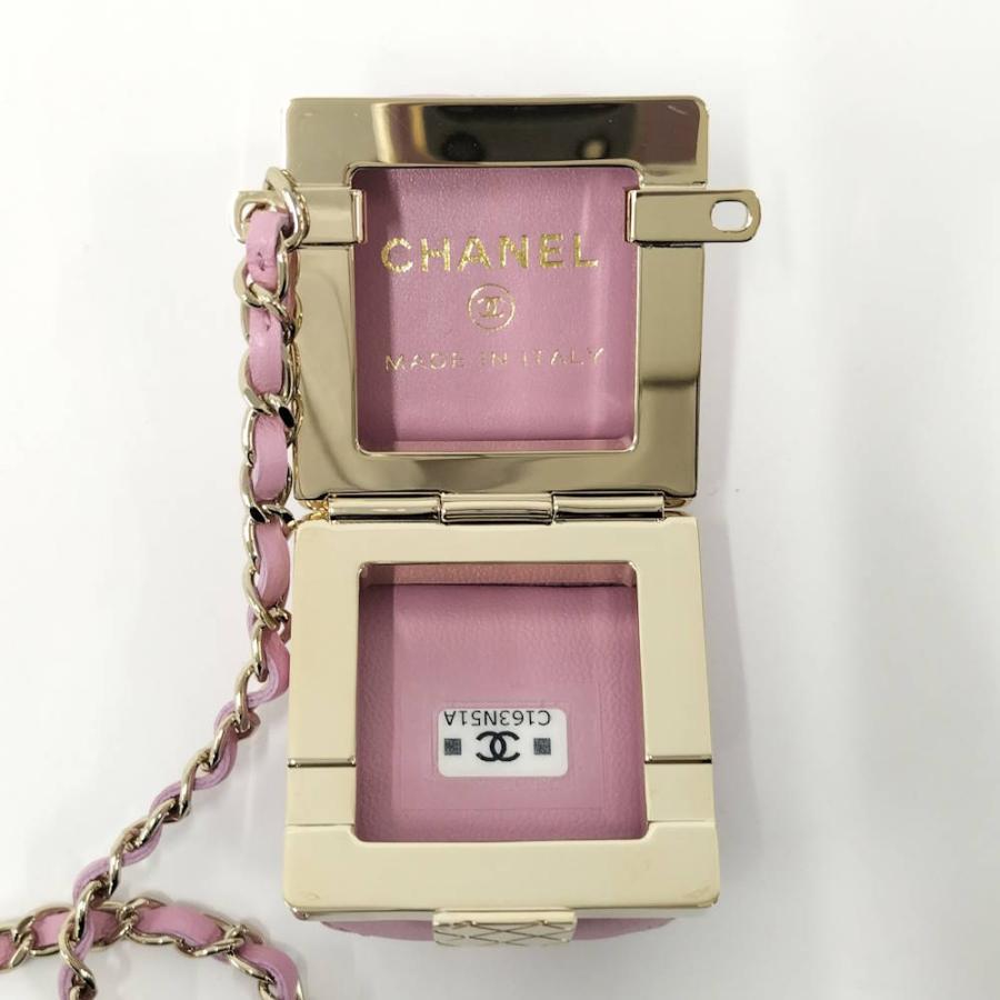 CHANEL ミニバッグ チャーム マトラッセ ラムスキン ピンク CHANEL（シャネル） ミニバッグ チャーム マトラッセ ラムスキン