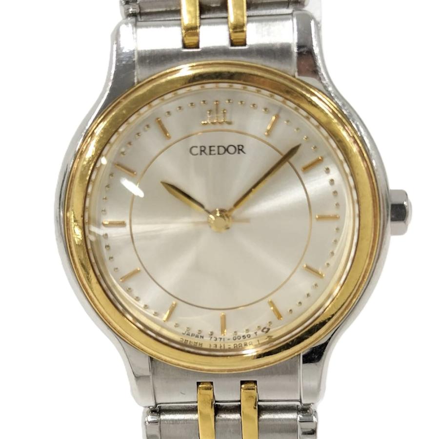 Credor YG SS コンビネーション　クォーツ SEIKO（セイコー） 腕時計 クレドール SS×YG クオーツ シルバー文字盤