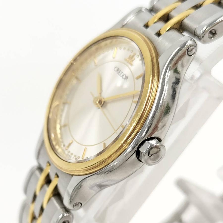 Credor YG SS コンビネーション　クォーツ SEIKO（セイコー） 腕時計 クレドール SS×YG クオーツ シルバー文字盤