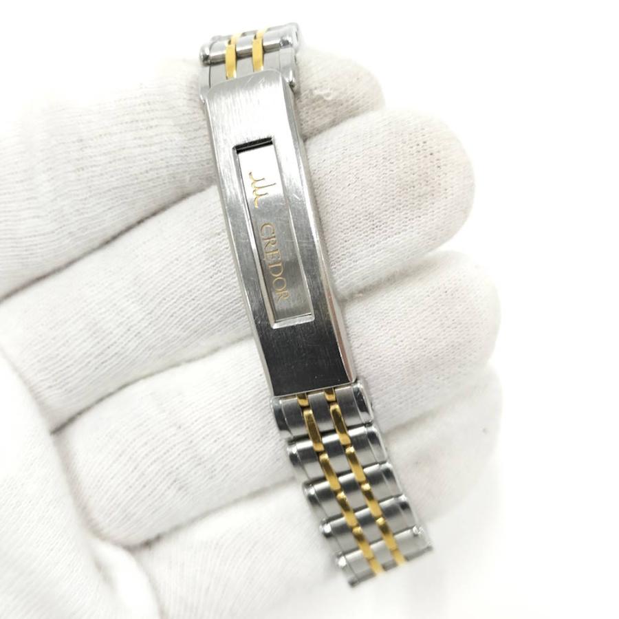 SEIKO（セイコー） 腕時計 クレドール SS×YG クオーツ シルバー文字盤