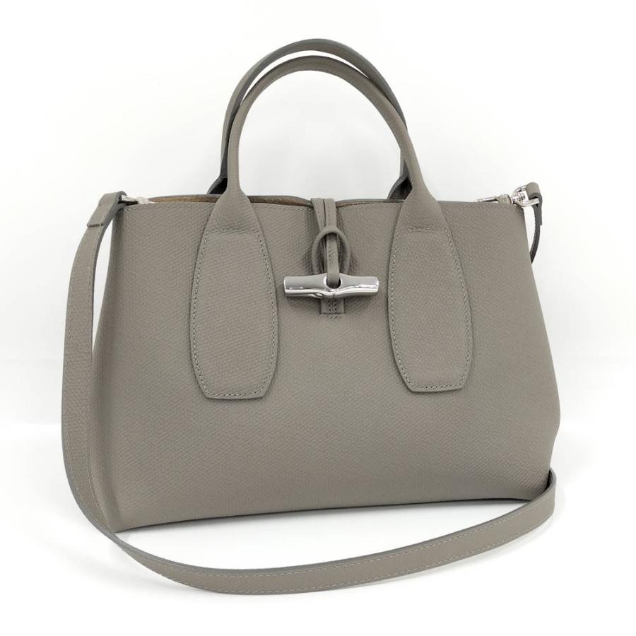 LONGCHAMP（ロンシャン） LONGCHAMP 2WAYバッグ レザー グレー : JJ