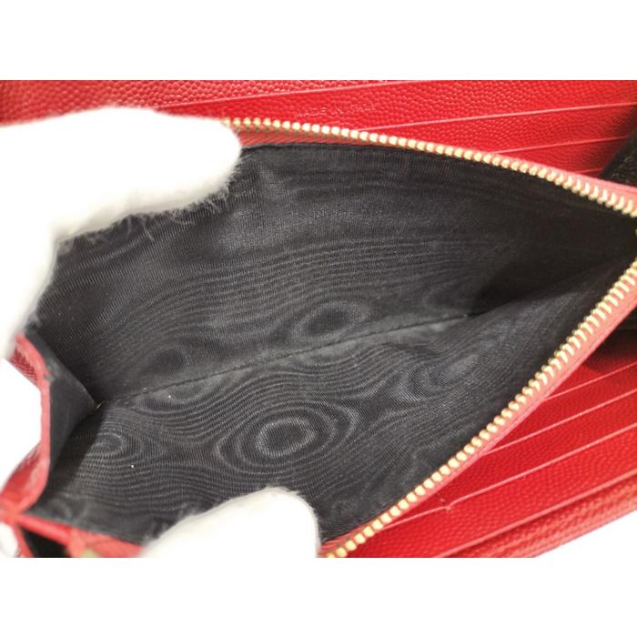 Yves Saint Laurent 二つ折り長財布 ロングウォレット カサンドラ  