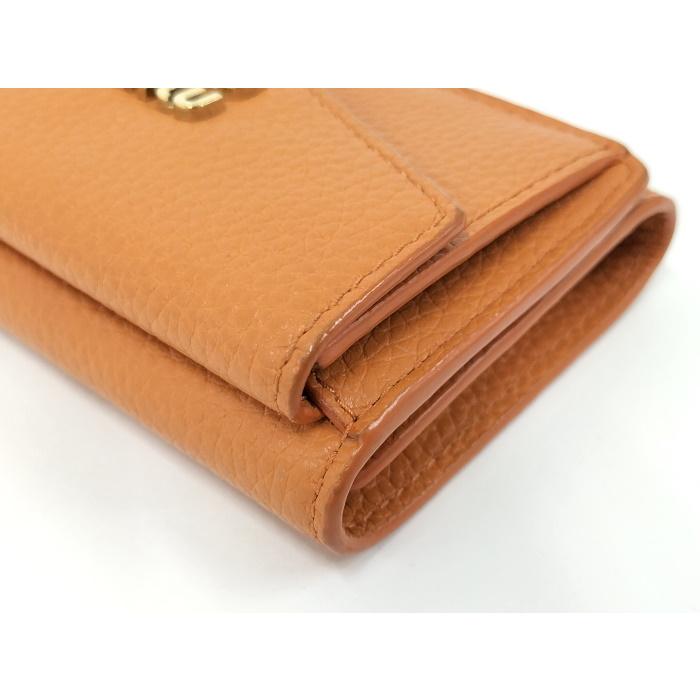 miu miu 三つ折り財布 オレンジ miu miu（ミュウミュウ） 三つ折り財布 オレンジ 5MH021 : JJ