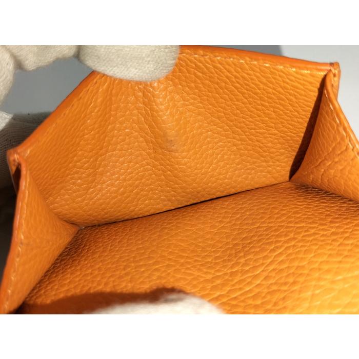 miu miu（ミュウミュウ） 三つ折り財布 オレンジ 5MH021 : JJ