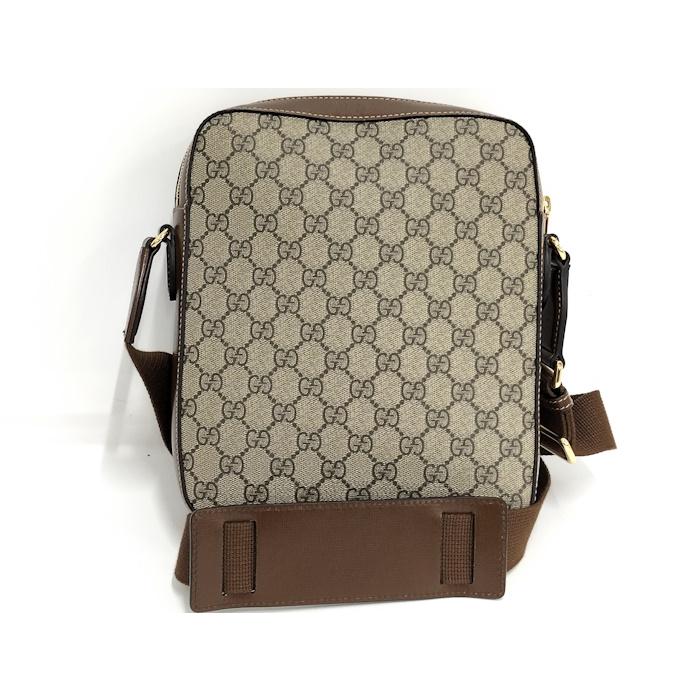 GUCCI ショルダーバッグ GGスプリーム インターロッキング ブラウン GUCCI ショルダーバッグ GGスプリーム インターロッキング