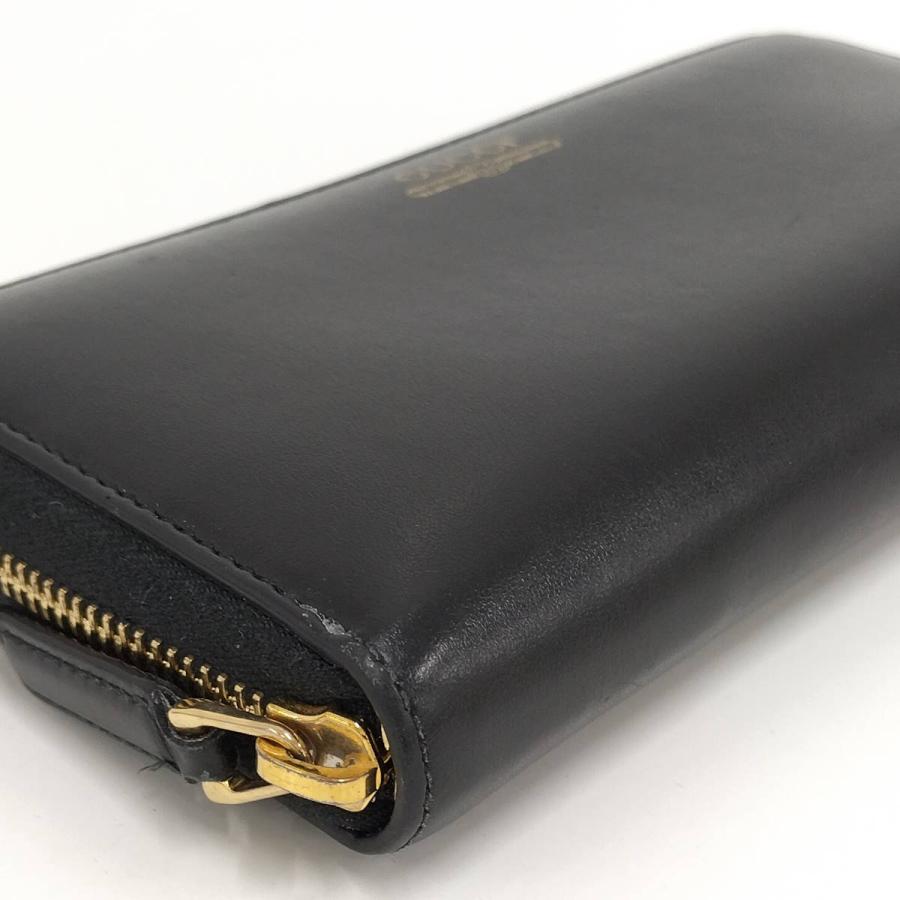 GUCCI（グッチ） ラウンドファスナー 長財布 レザー ブラック 547591