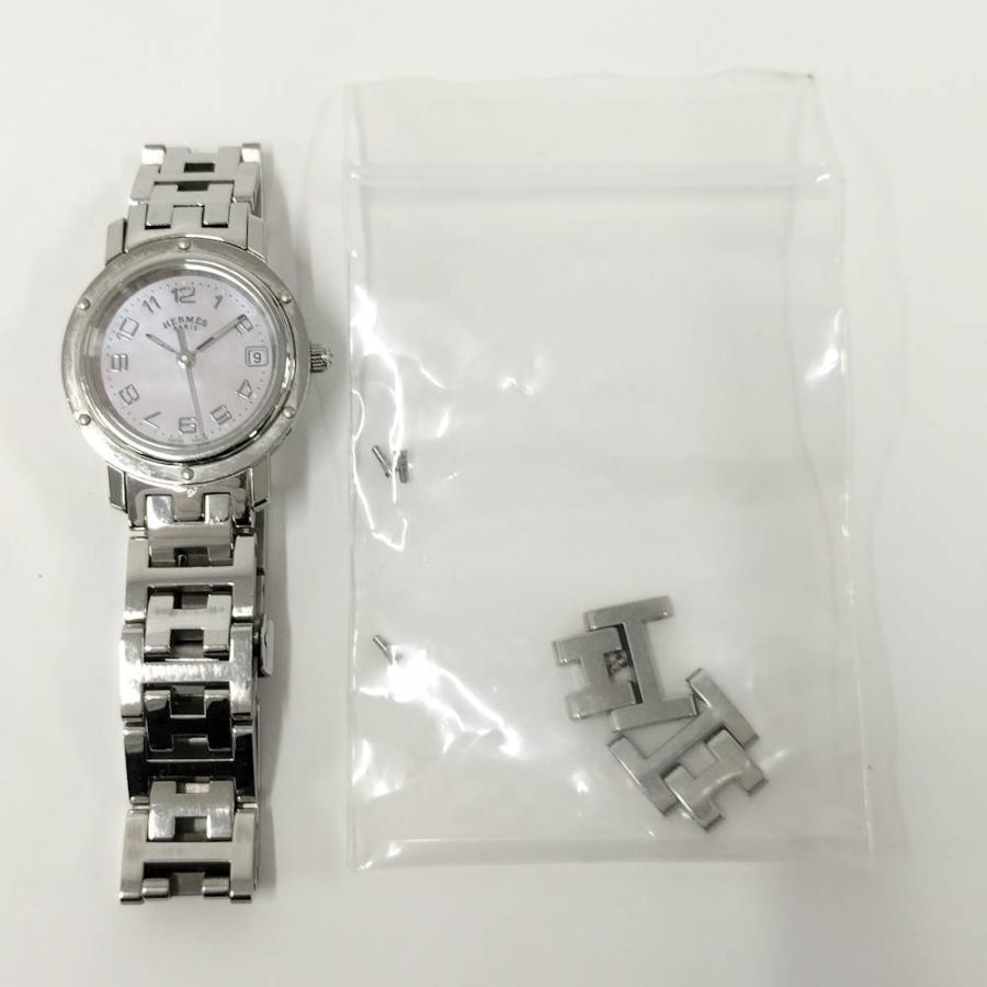 HERMES クリッパー　ナクレ ピンクシェル CL4.210 【電池交換済】 楽天市場】【ウォッチ】HERMES エルメス クリッパー ナクレ ピンク