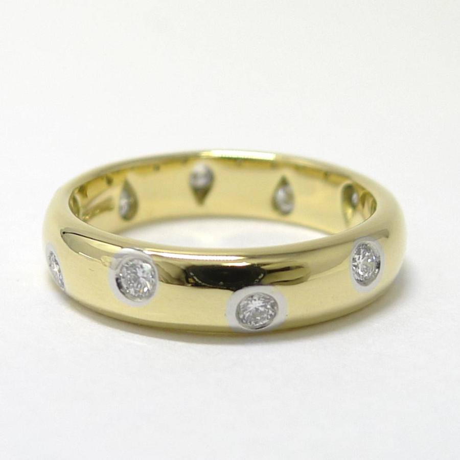 限定値下げ⭐︎Tiffany & co. ダイヤモンドドッツリング　PT 9号 TIFFANY&Co.（ティファニー） ドッツ ダイヤモンド リング 9号 K18YG