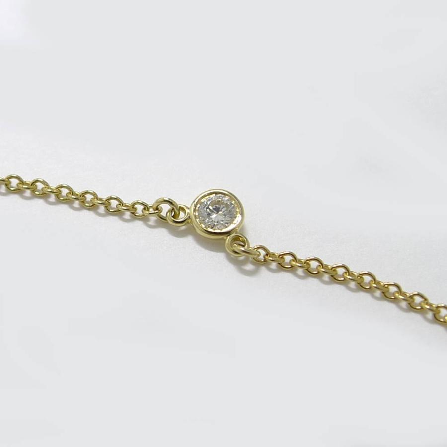 Tiffany＆Co. ネックレス バイザヤード 750YG K18YG イエローゴールド ダイヤモンド 約1.8g_3