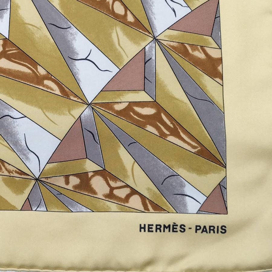 HERMES（エルメス） カレ90 スカーフ シルク100％ イエロー系
