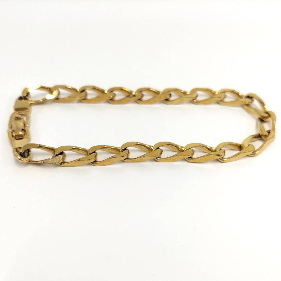【美品】Christian Dior ゴールドメッキ ブレスレット　GP 喜平 Christian Dior ロゴプレート付 喜平チェーン ブレスレット ゴールド