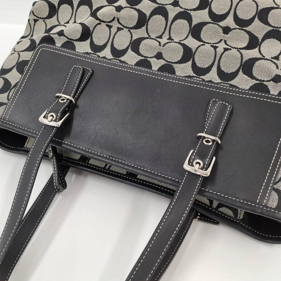 COACH（コーチ） ショルダーバッグ シグネチャー レザー×キャンバス