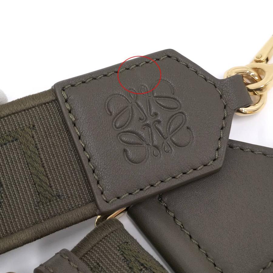 LOEWE（ロエベ） ショルダーストラップ ジャガード カーキ : JJ