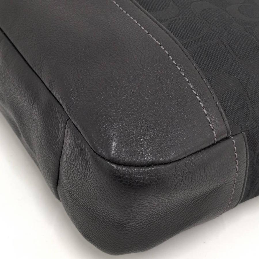 COACH（コーチ） 2WAYバッグ シグネチャー キャンバス ブラック : JJ