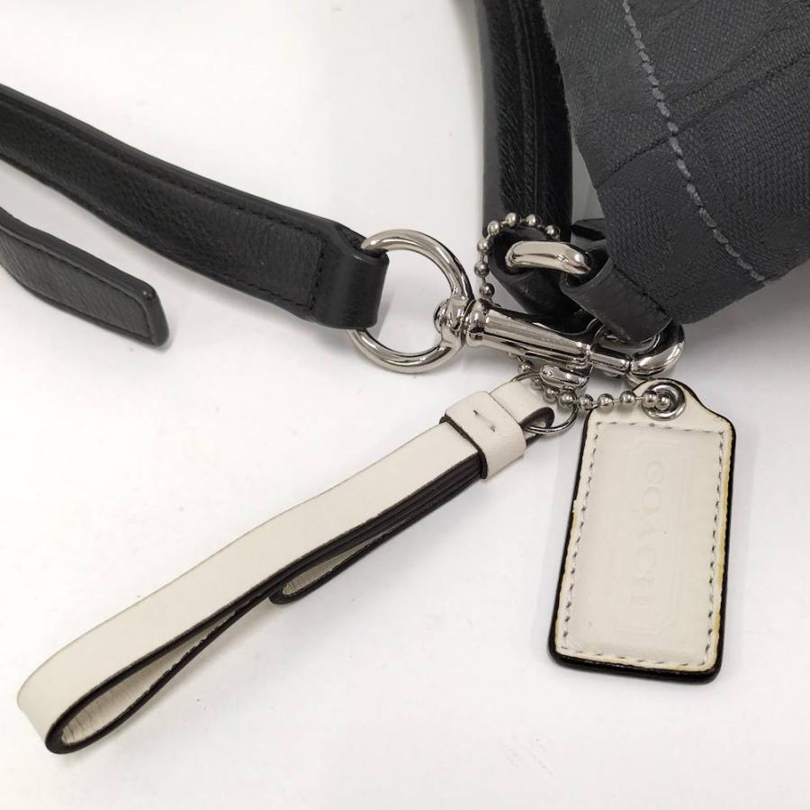 COACH（コーチ） 2WAYバッグ シグネチャー キャンバス ブラック : JJ