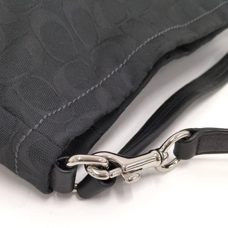 COACH（コーチ） 2WAYバッグ シグネチャー キャンバス ブラック : JJ