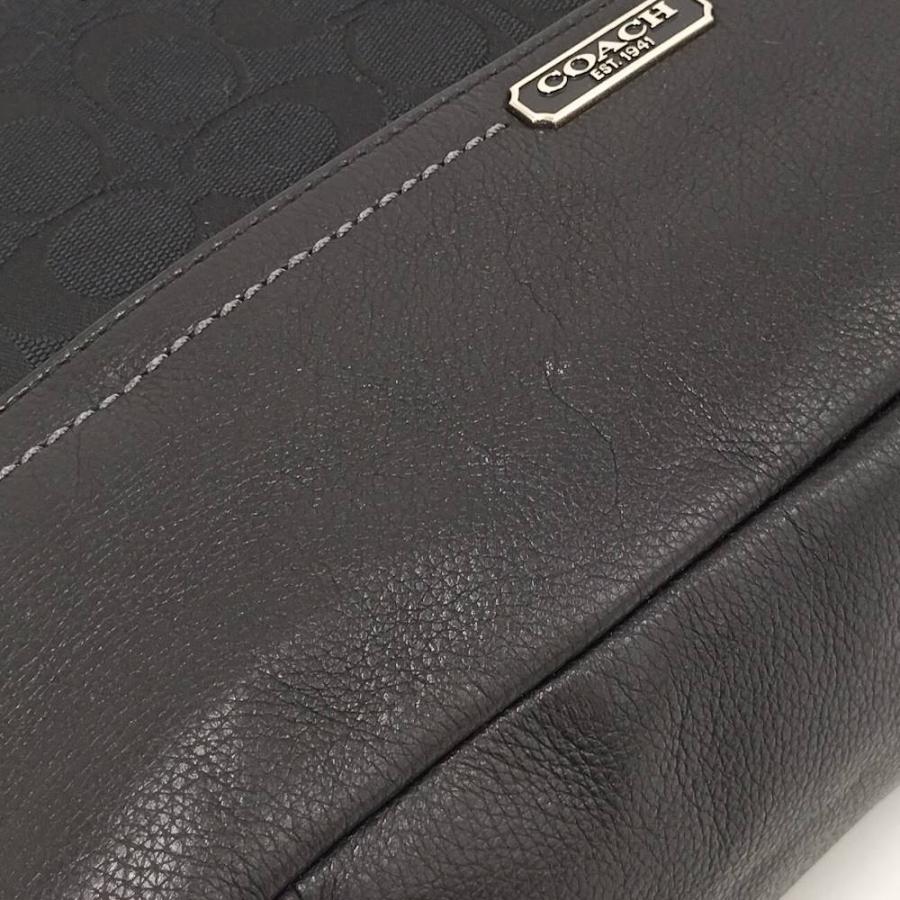 COACH（コーチ） 2WAYバッグ シグネチャー キャンバス ブラック : JJ