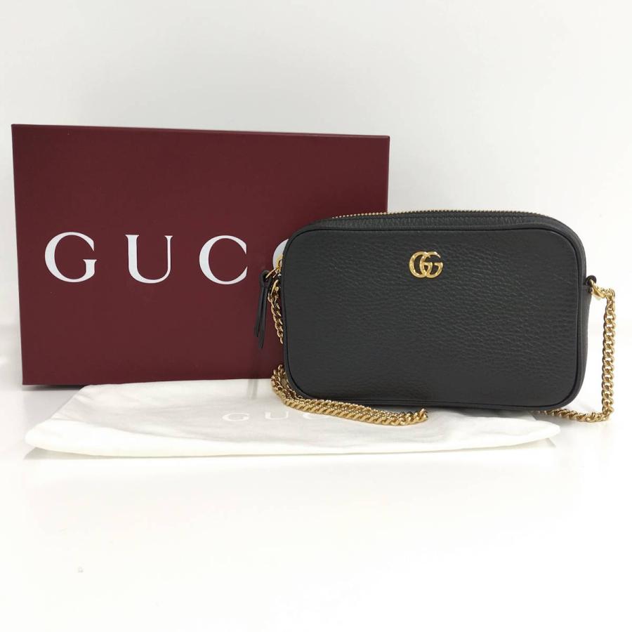 GUCCI チェーンショルダーバッグ GUCCI（グッチ） チェーンショルダーバッグ GGマーモント ミニカメラ