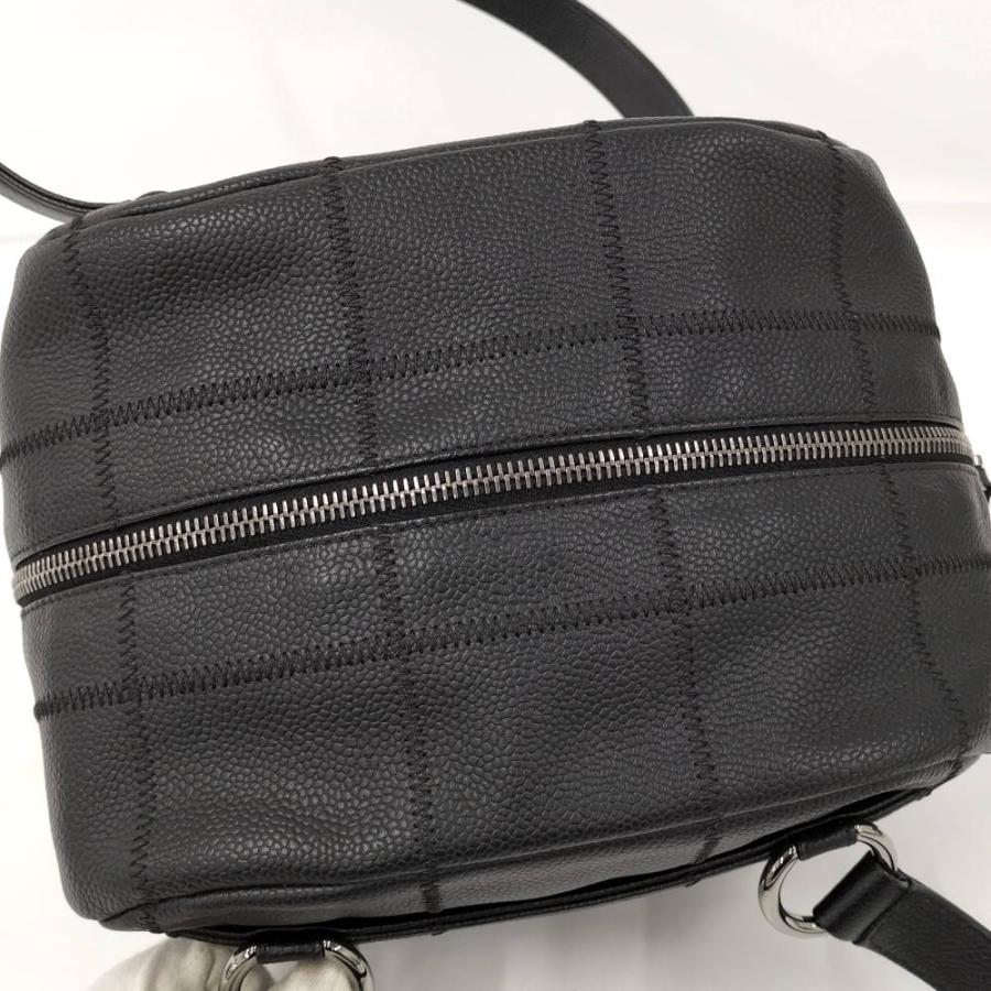 CHANEL（シャネル） ミニボストンバッグ チョコバー キャビアスキン