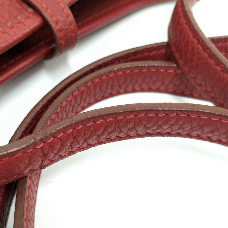 HERMES（エルメス） ショルダーバッグ エヴリンTPM レッド レザー □G