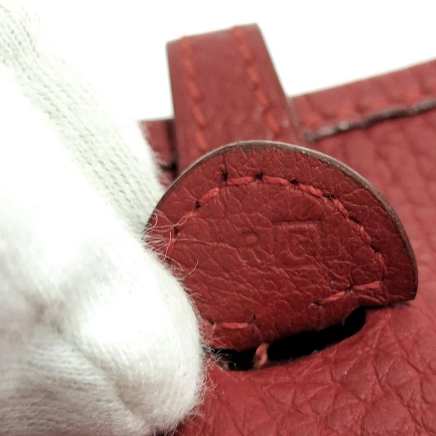 HERMES（エルメス） ショルダーバッグ エヴリンTPM レッド レザー □G