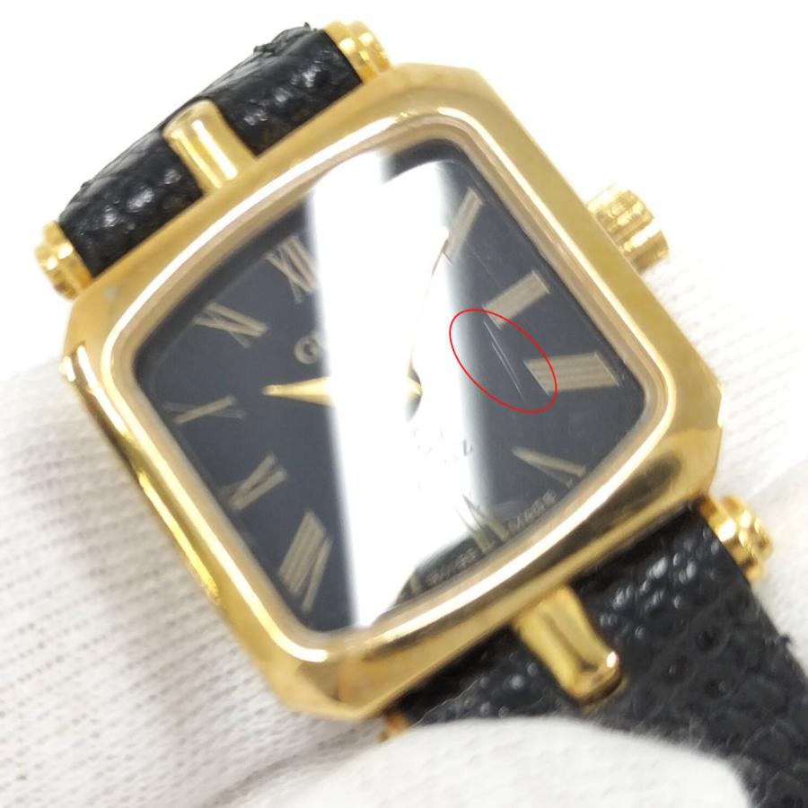 GUCCI レディース 腕時計 シェリーライン スクエア クオーツ SS レザー