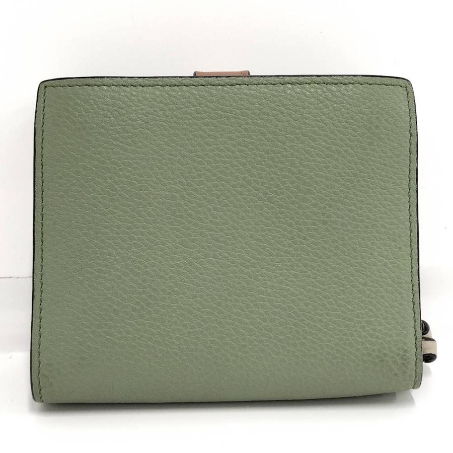 LOEWE（ロエベ） 二つ折り財布 アナグラム レザー グリーン系 : JJ