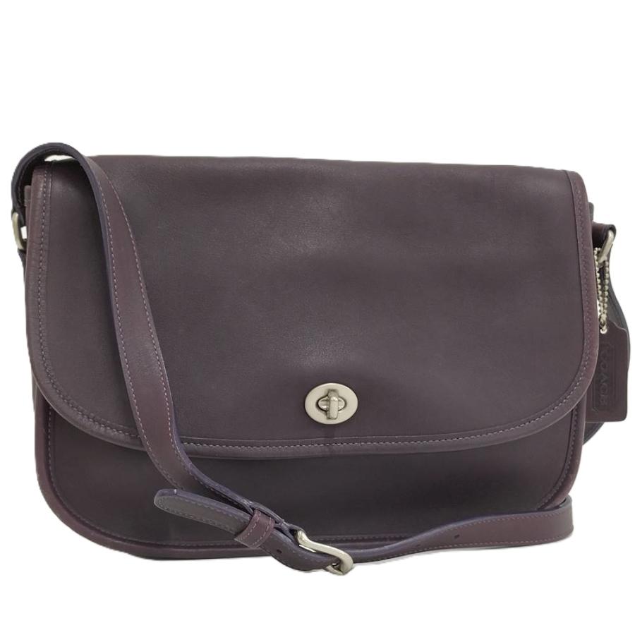 COACH レザー ショルダーバッグ パープル オールドコーチ COACH（コーチ） オールドコーチ ショルダーバッグ レザー パープル