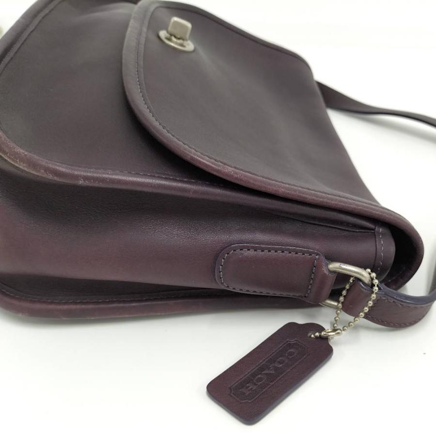 COACH レザー ショルダーバッグ パープル オールドコーチ COACH（コーチ） オールドコーチ ショルダーバッグ レザー パープル