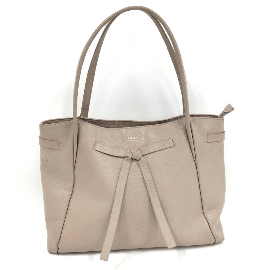 NINA RICCI（ニナ・リッチ） ヴィーナス トートバッグ レザー ベージュ 