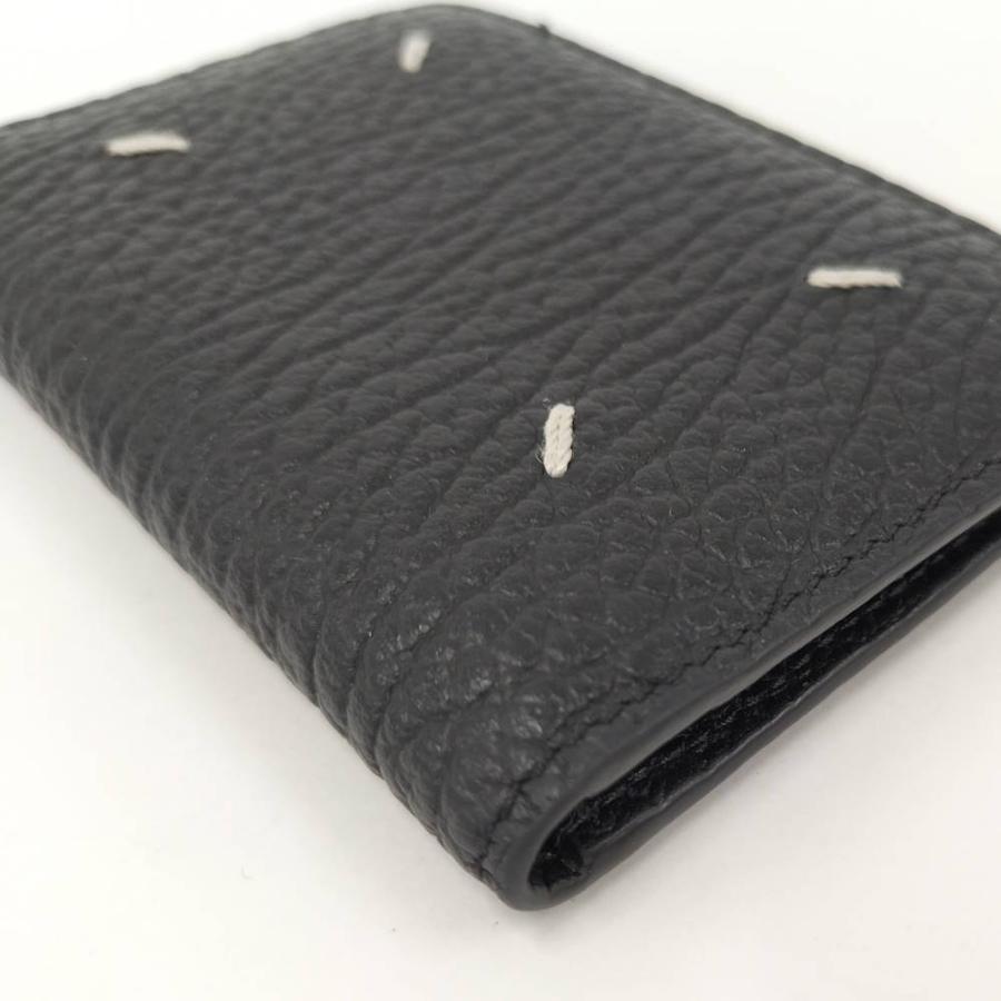 Maison Margiela 二つ折りカードケース レザー ブラック SA1VX0011_5