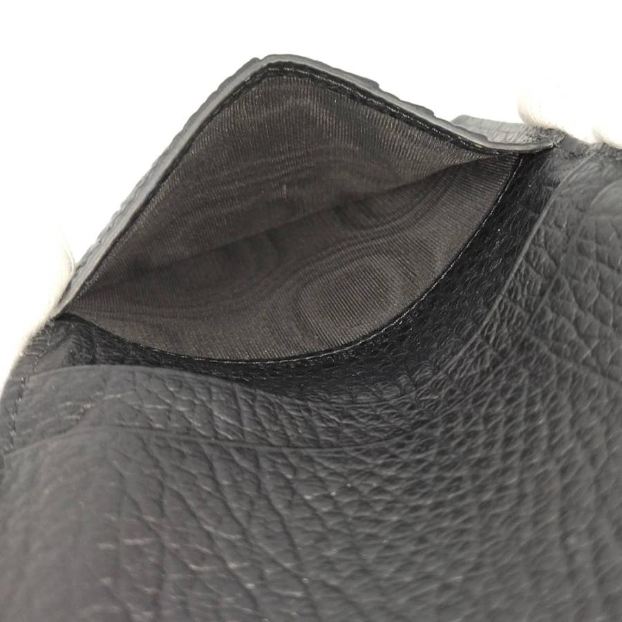 Maison Margiela 二つ折りカードケース レザー ブラック SA1VX0011_6