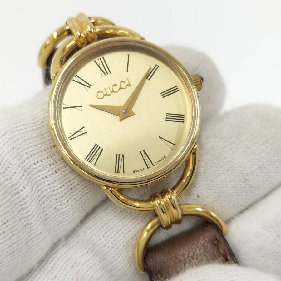 GUCCI（グッチ） レディース 腕時計 クオーツ SS ゴールド文字盤