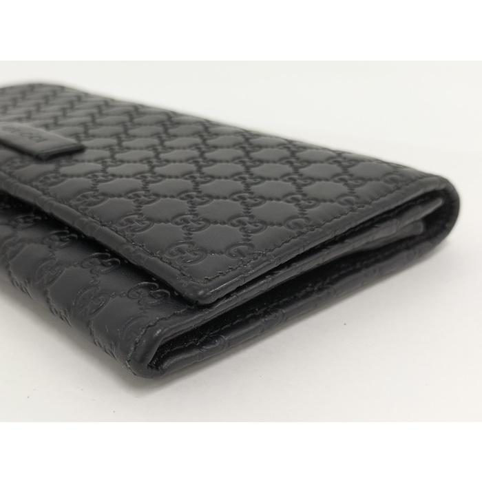 マイクログッチシマ 2つ折り長財布 449396 グッチシマ グッチ 財布 メンズ レディース 449396 GUCCI 二