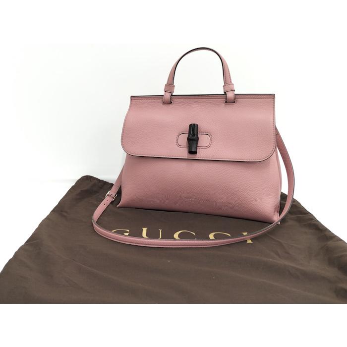 GUCCI（グッチ） バンブー デイリー ミディアム トップハンドルバッグ