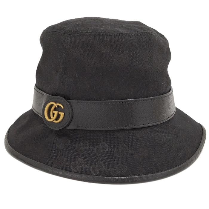 GUCCI GGキャンバス バケット ブラック 576587 GUCCI（グッチ） GUCCI GGキャンバス バケット ブラック 576587 : JJ