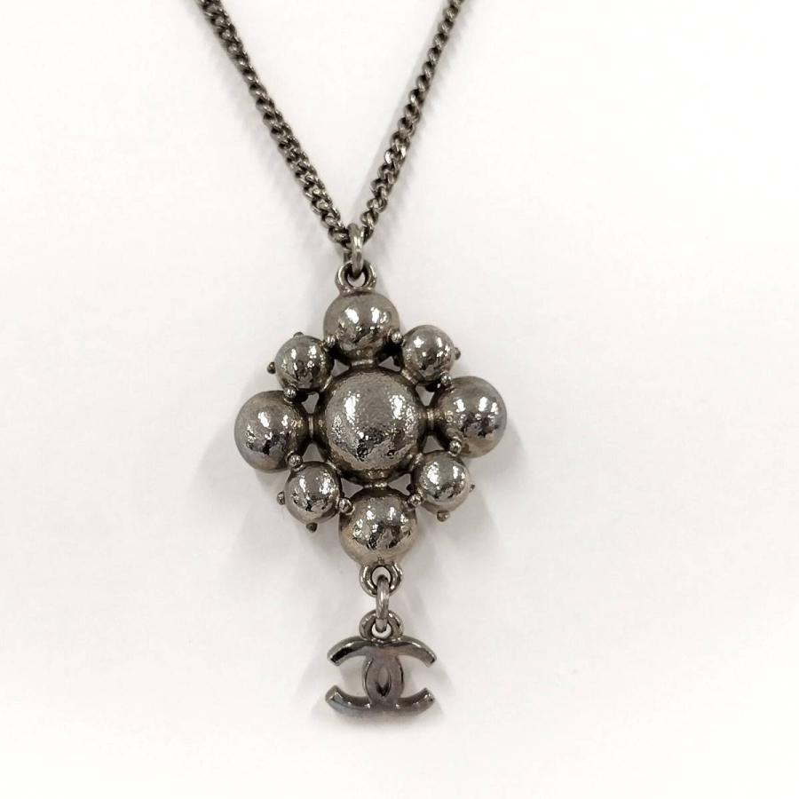 CHANEL（シャネル） ネックレス ココマーク ラインストーン メッキ