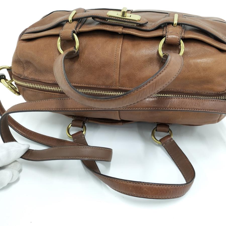 COACH（コーチ） サッチェル トートバッグ レザー ブラウン 17803 : JJ