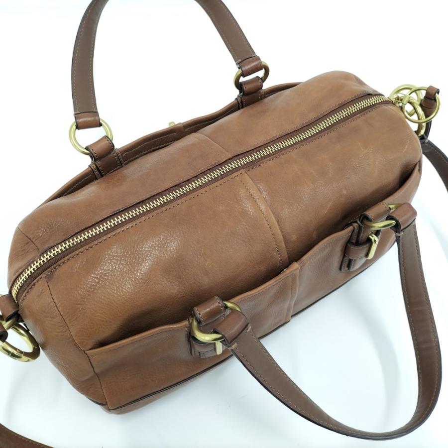 COACH（コーチ） サッチェル トートバッグ レザー ブラウン 17803 : JJ