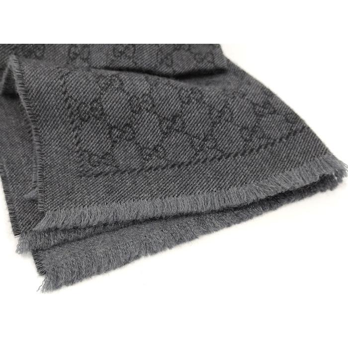 GUCCI（グッチ） マフラー グッチシマ ウール100％ グレー系 402093