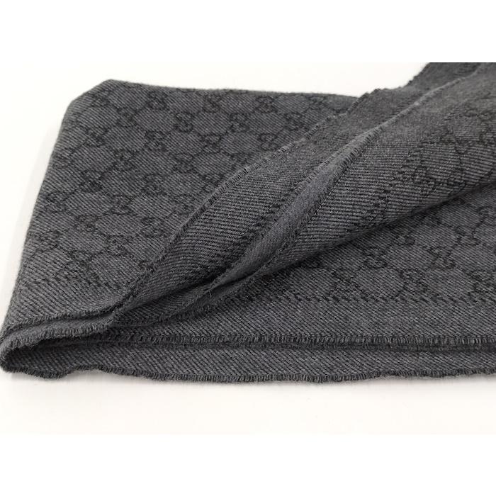 GUCCI（グッチ） マフラー グッチシマ ウール100％ グレー系 402093