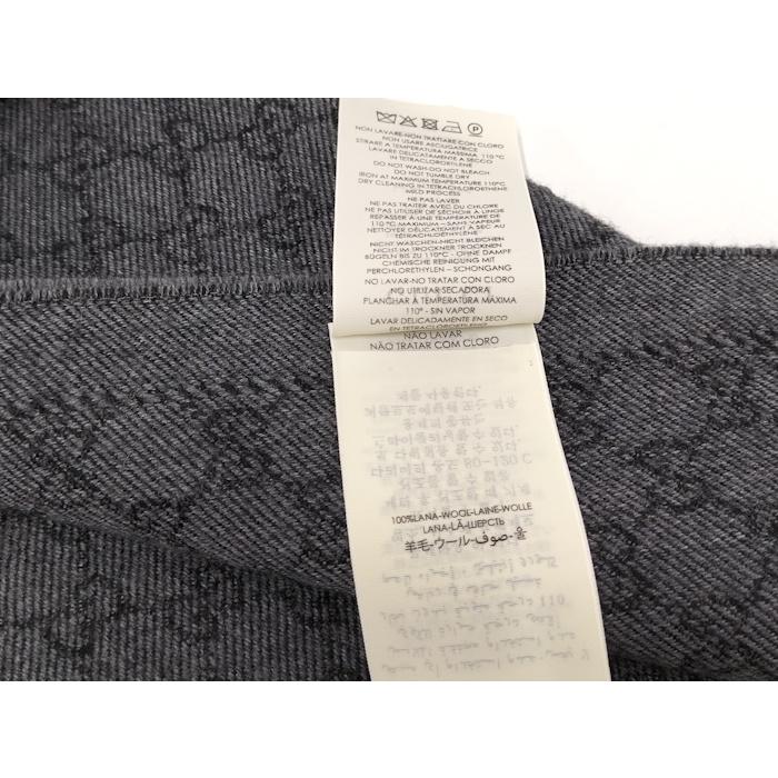 GUCCI（グッチ） マフラー グッチシマ ウール100％ グレー系 402093