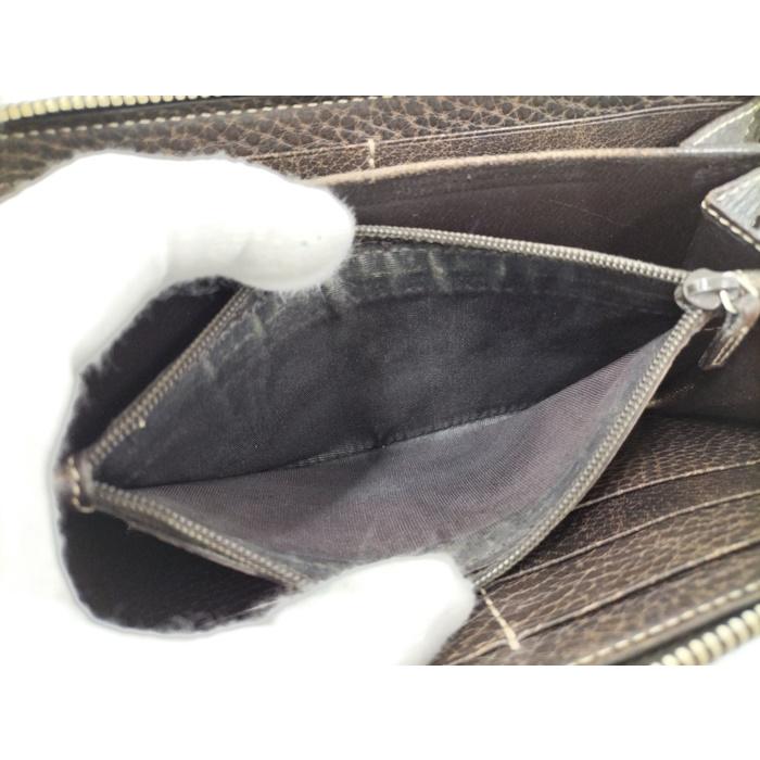 GUCCI ラウンドファスナー長財布 バンブータッセル GGキャンバス