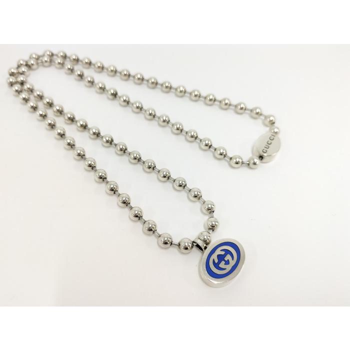 GUCCI（グッチ） ボールチェーンネックレス インターロッキングG