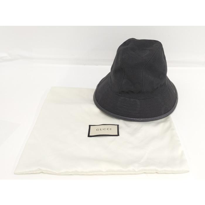 GUCCI ブラック バケットハット　ジャンボGG サイズS GUCCI（グッチ） バケットハット ジャンボGG ブラック 727563 : JJ
