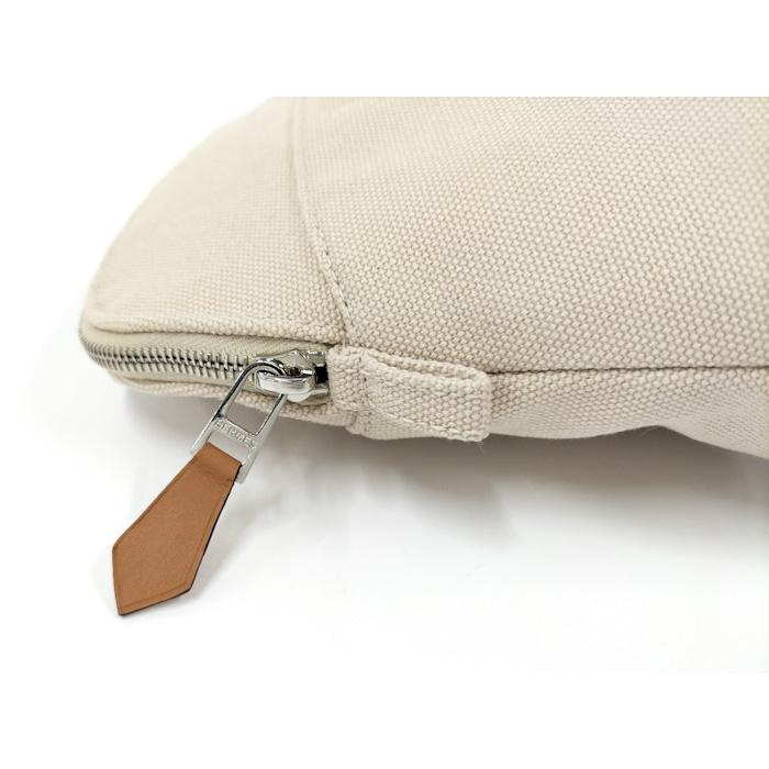 エルメス ベージュ キャンバスポーチ HERMES（エルメス） ボリードポーチ20 ミニ キャンバス ベージュ : JJ